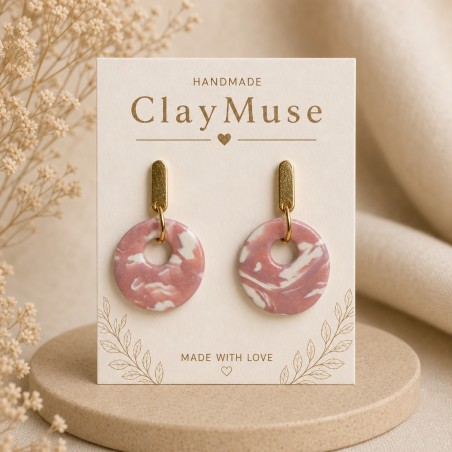 Blush Marble Circle