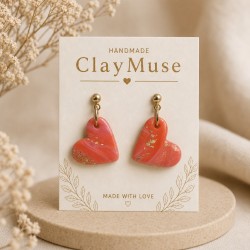 Coral Glow Hearts
