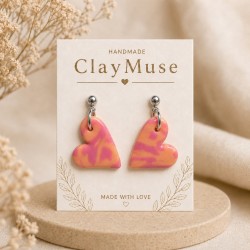 Peach Swirl Hearts