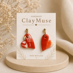 Scarlet Cream Hearts