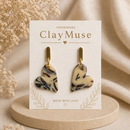 Smoky Cream Hearts