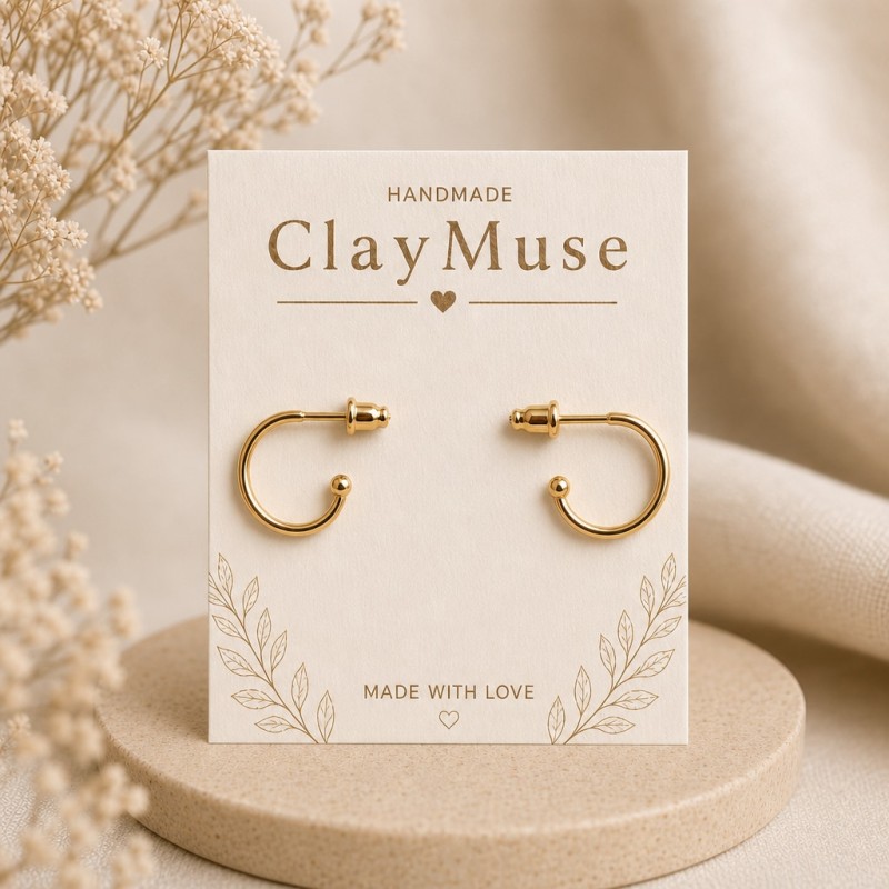 Golden Open Hoops