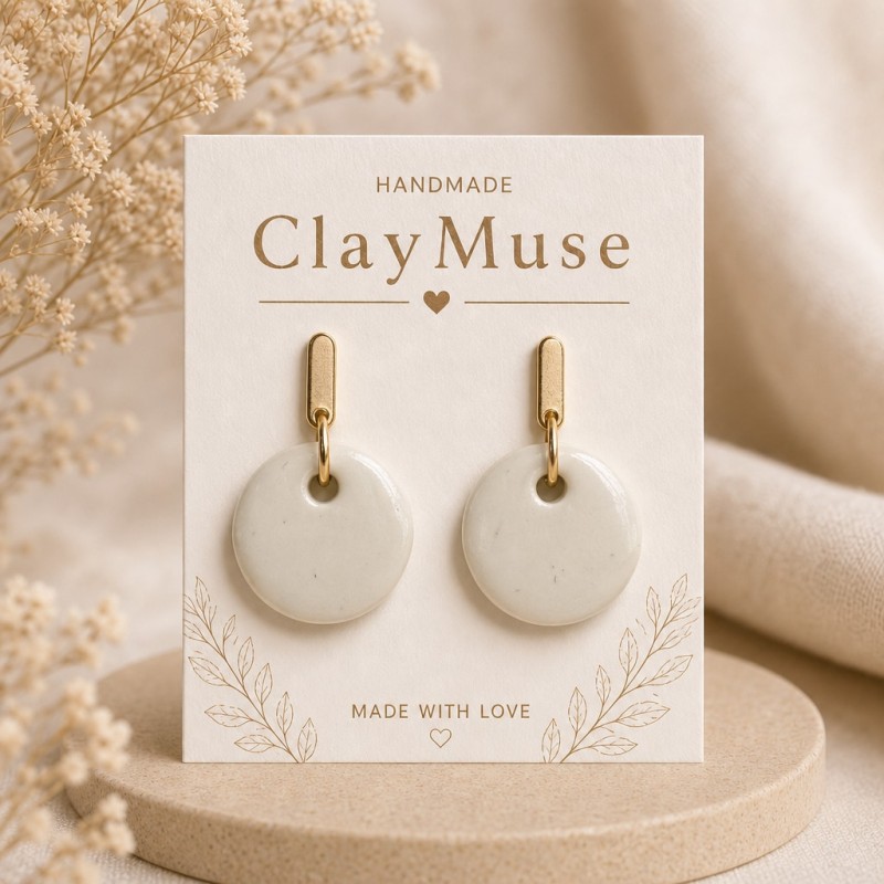 Cream Moon Drops