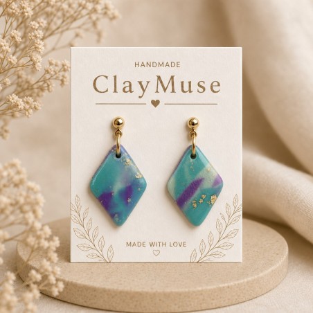 Aqua Violet Diamonds