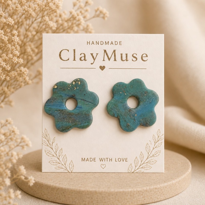 Teal Garden Blooms