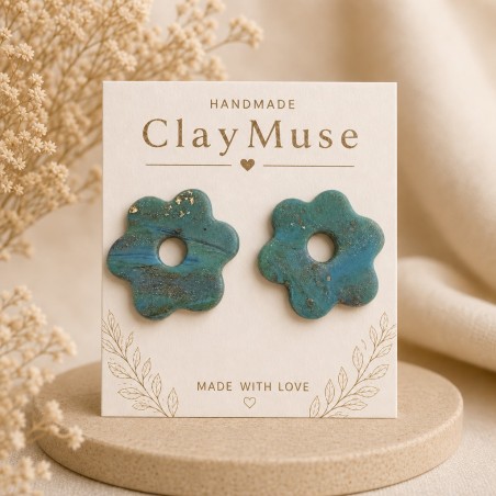 Teal Garden Blooms