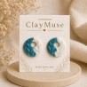 Teal Leaf Circles