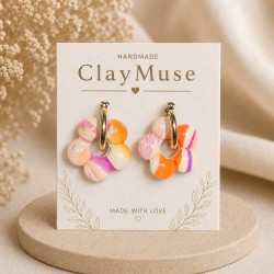 Sherbet Bloom Hoops