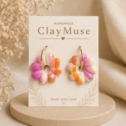 Sherbet Bloom Hoops
