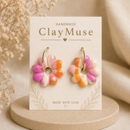 Sherbet Bloom Hoops