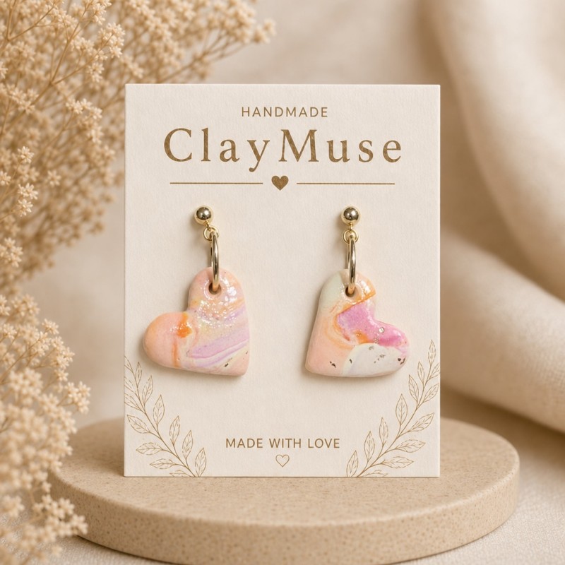 Blush Marble Hearts