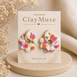 Confetti Bloom Hoops
