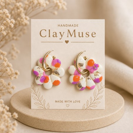 Confetti Bloom Hoops