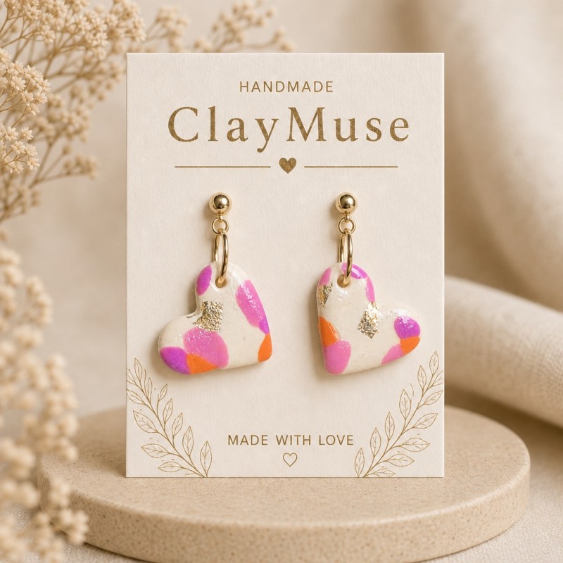 Coral Berry Hearts