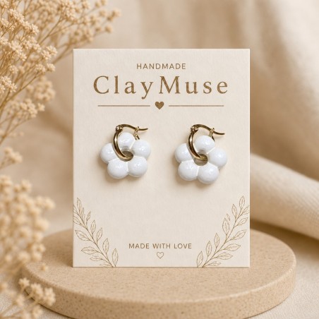 Pearl Bloom Hoops