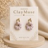 Lavender Bloom Hoops